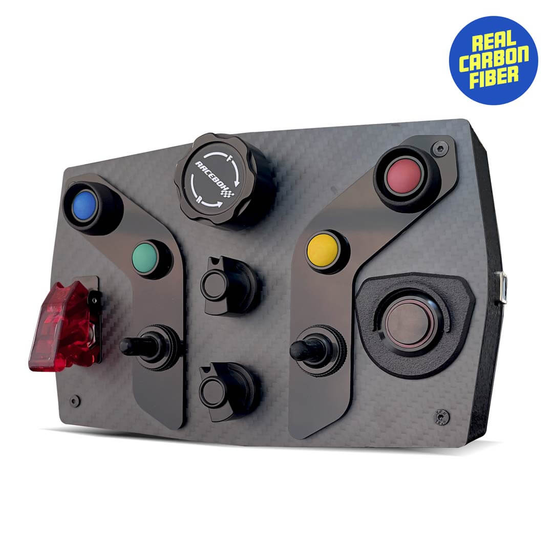 GT4 Carbon Fiber Button Box for Sim Racing – Racebox Sim Racing