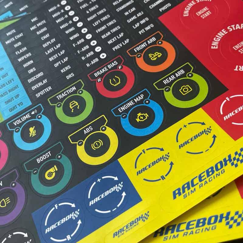 GT4 Carbon Fiber sim racing Button Box - Racebox Sim Racing