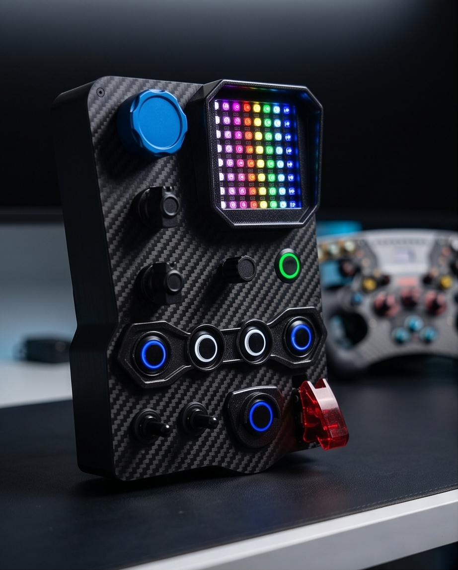 Carbon Fiber button Boxes