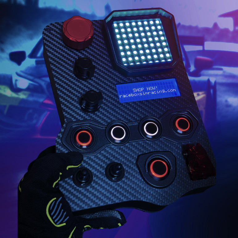 (PRE-ORDER) GTE V3 Carbon Fiber sim racing Button Box