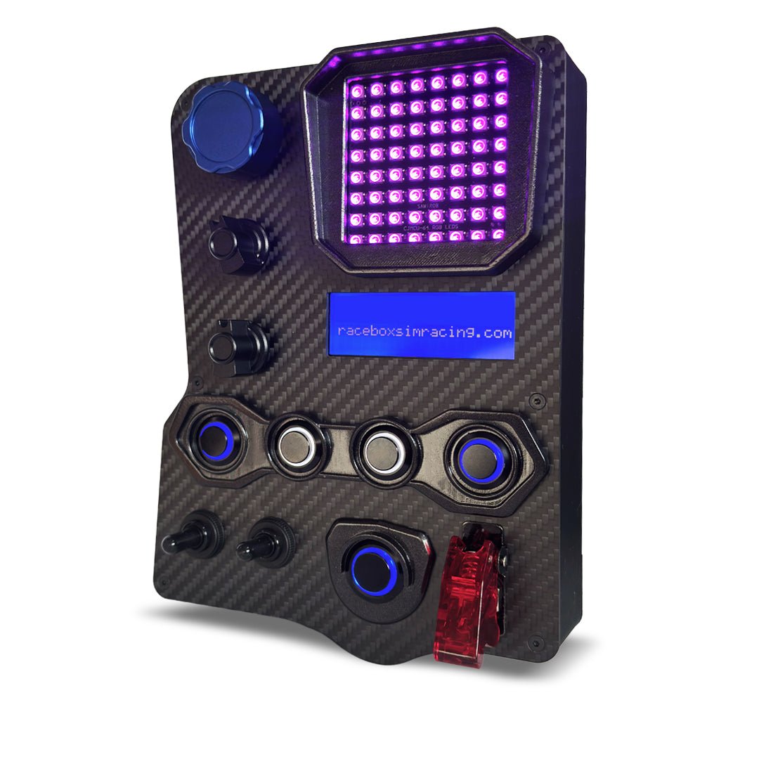 GT3 - PRO Carbon Fiber sim racing Button Box - Racebox Sim Racing