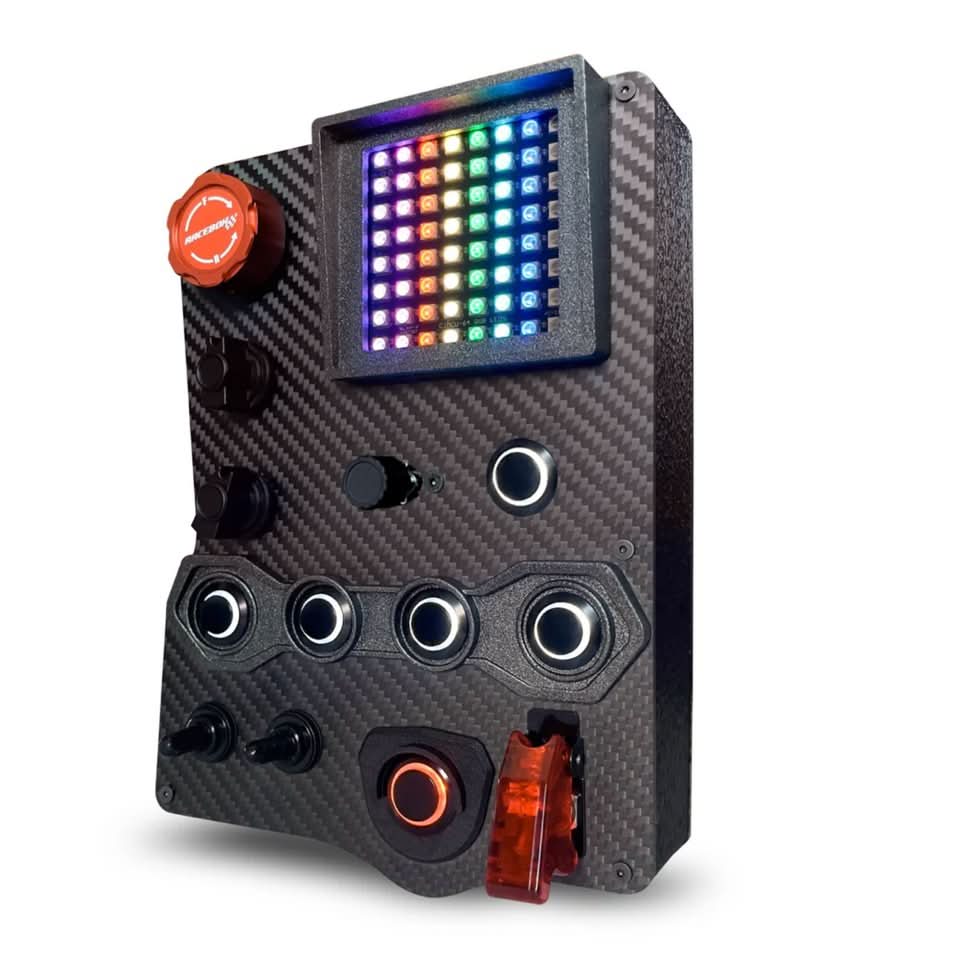 GT- FLAG V2 Carbon Fiber sim racing Button Box – Racebox Sim Racing