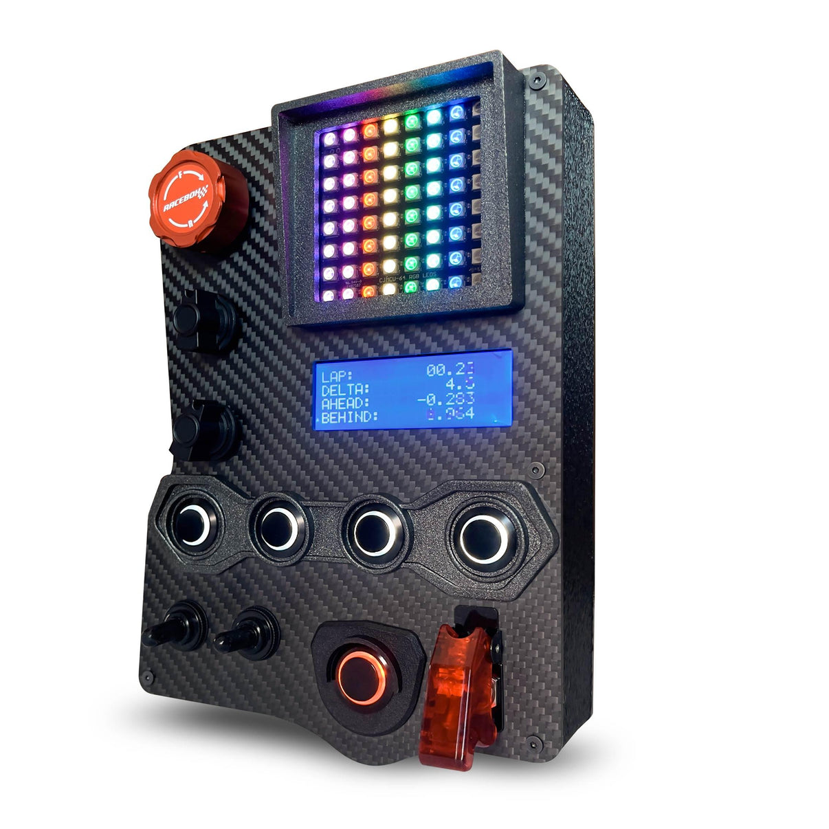 GT3-PRO sim racing Button Box with flag and telemtry display – Racebox ...