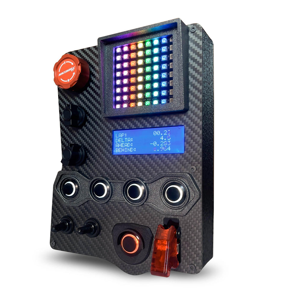 GT3-PRO sim racing Button Box with flag and telemtry display – Racebox ...